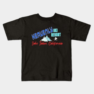 Heavenly Ski Resort Lake Tahoe U.S.A. Gift Ideas For The Ski Enthusiast. Kids T-Shirt